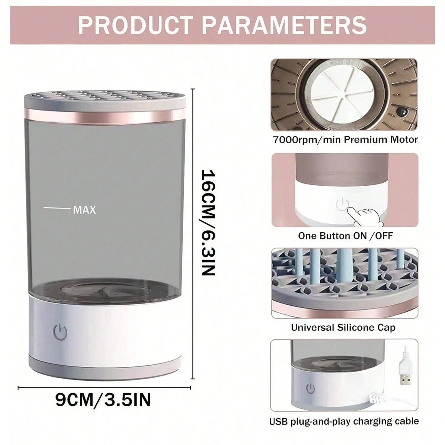 Brush Bliss™ – Automatic Makeup Brush Cleaner