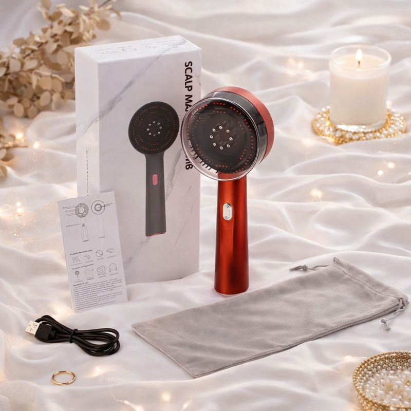 Red Light Scalp Massager – Hair Growth & Relaxation