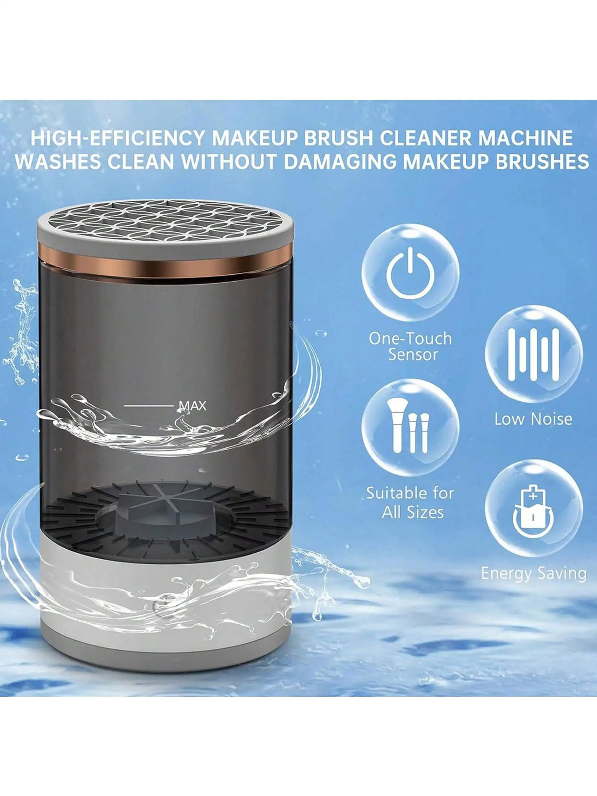 Brush Bliss™ – Automatic Makeup Brush Cleaner