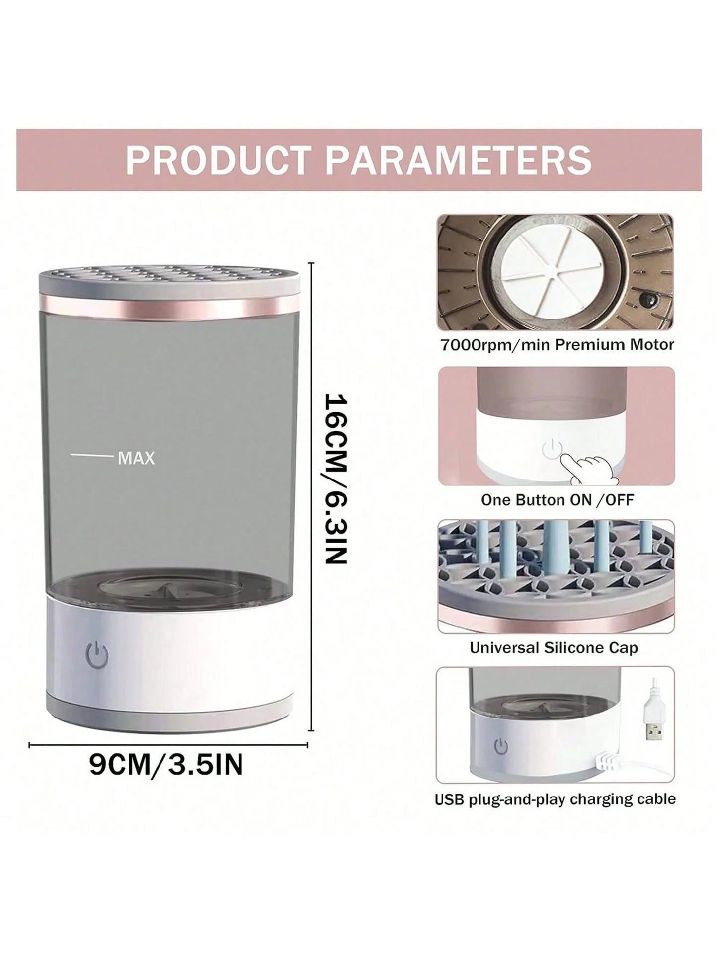 Brush Bliss™ – Automatic Makeup Brush Cleaner